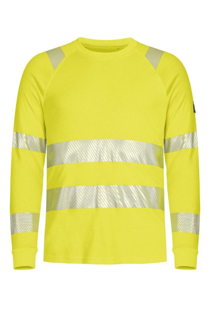 VLAMVERTRAGEND T-SHIRT LANGE MOUW HI-VIS