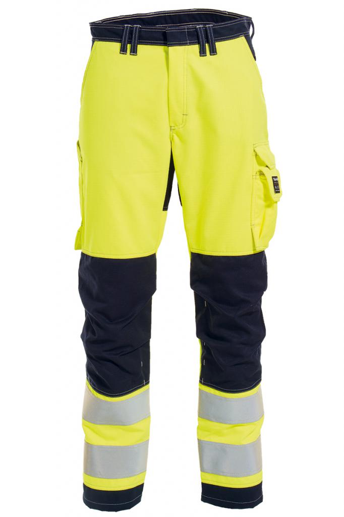 Vlamvertragende hi-vis dames werkbroek