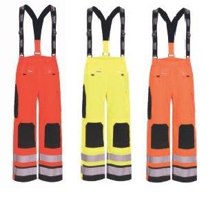 VLAMVERTRAGENDE HI-VIS PU REGENBROEK