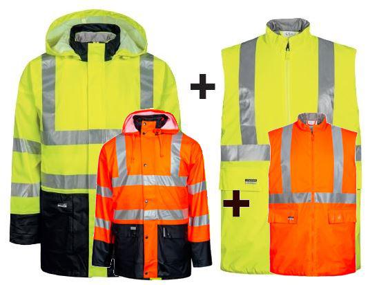 HI-VIS EN20471 3-IN-1 REGENJAS/BODYWARMER