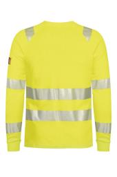 VLAMVERTRAGEND T-SHIRT LANGE MOUW HI-VIS