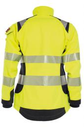 Vlamvertragend hi-vis dames softshelljack