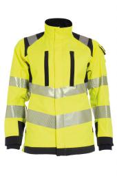 Vlamvertragend hi-vis dames softshelljack