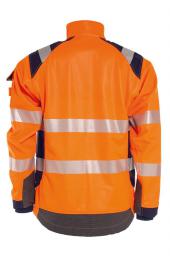 Vlamvertragend hi-vis softshelljack