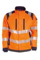 Vlamvertragend hi-vis softshelljack