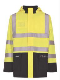 VLAMVERTRAGENDE HI-VIS PU DAMESJAS