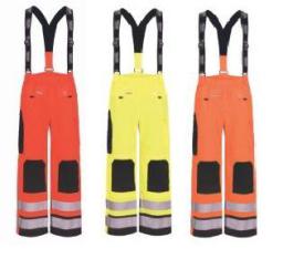 VLAMVERTRAGENDE HI-VIS PU REGENBROEK