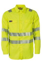 VLAMVERTRAGEND HI-VIS OVERHEMD