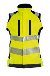 HI-VIS DAMES SOFTSHELL BODYWARMER STRETCH FR