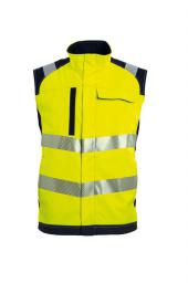 HI-VIS SOFTSHELL BODYWARMER STRETCH FR